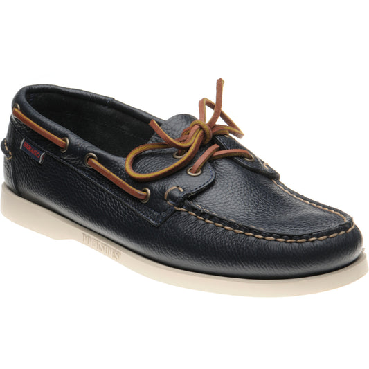 Product image for Sebago Dockside Portland in blue navy grain