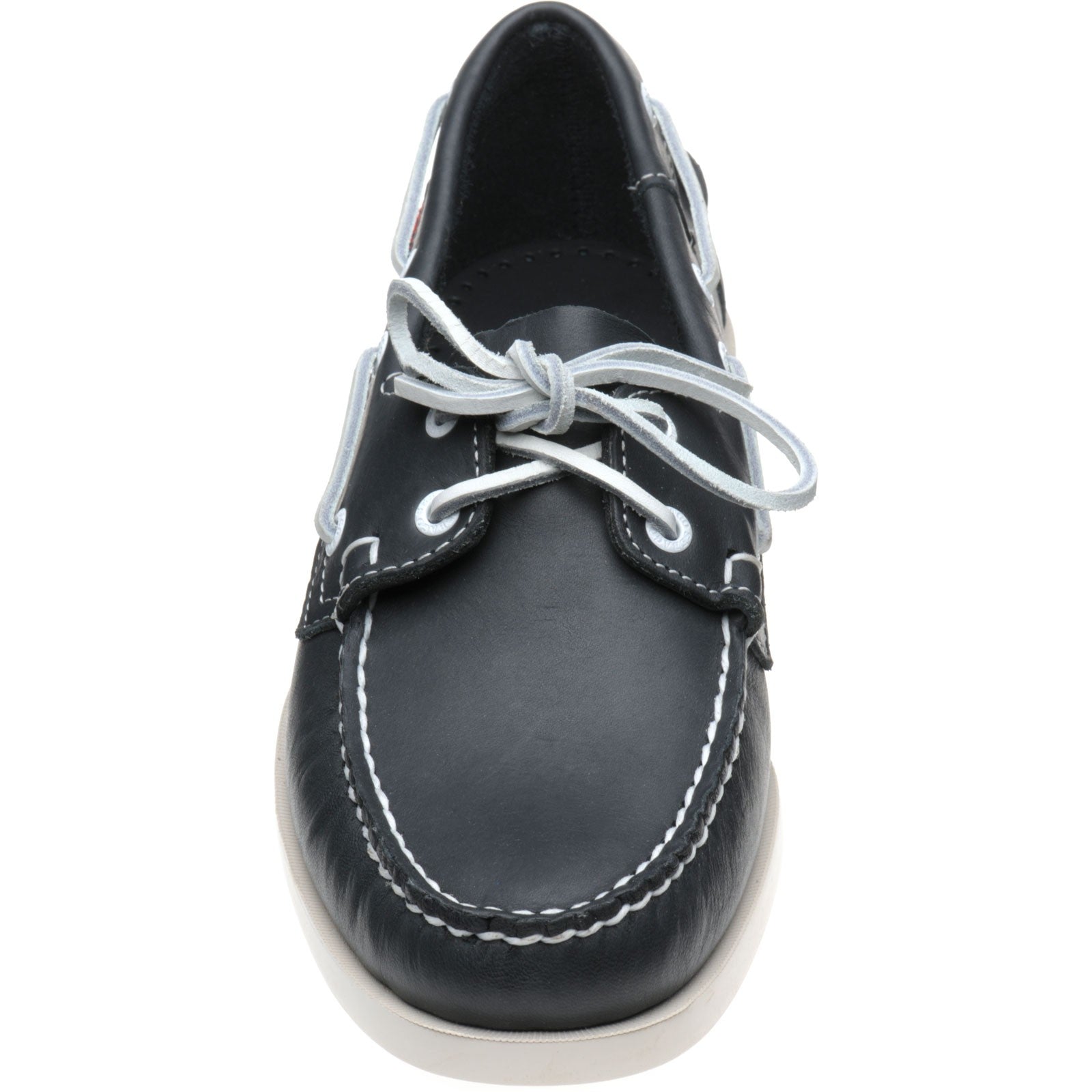 Product image for Sebago Dockside Portland mens rubber-soled deck shoes in blue night