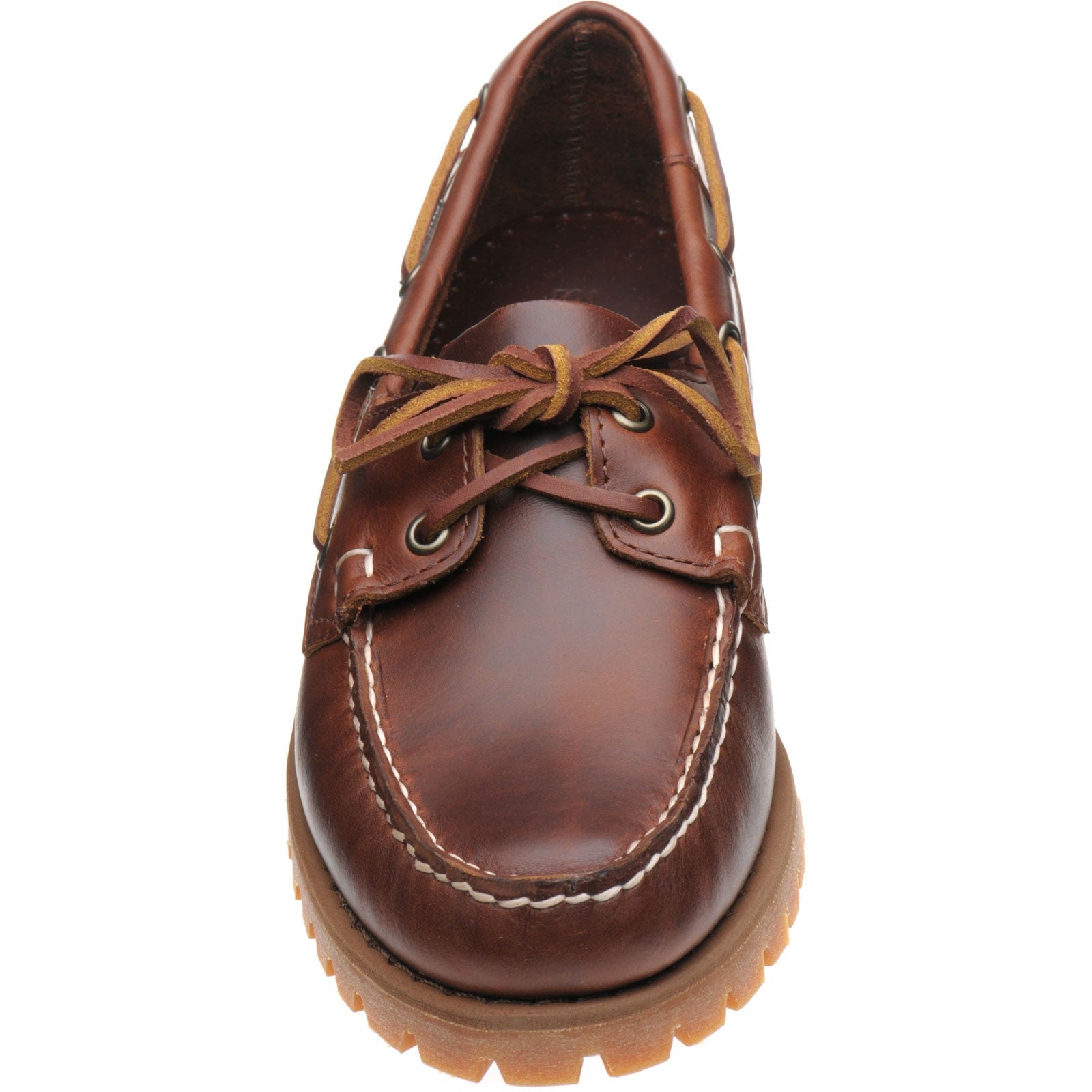 Product image for Sebago Ranger Waxy mens rubber-soled deck shoes in brown gum