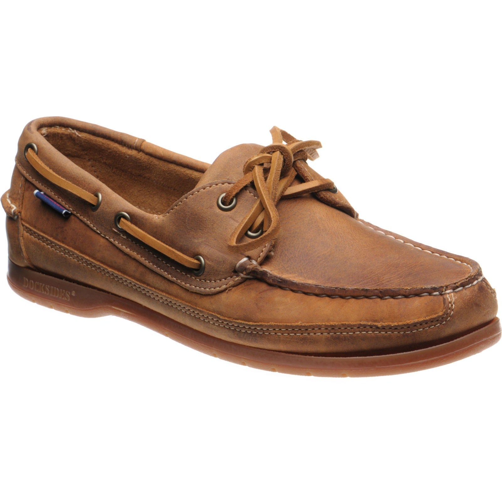 Schooner Crazy Horse deck shoes tan