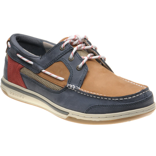 Product image for Sebago Triton Three Eye in blue navy cognac red