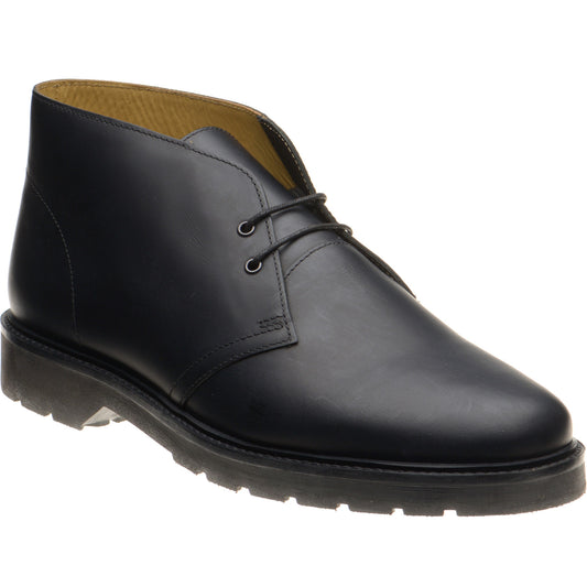 Product image for Solovair Chukka Boot mens rubber-soled boots in black waxy