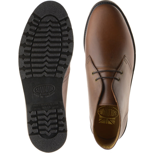 Product image for Solovair Chukka Boot mens rubber-soled boots in brown gaucho