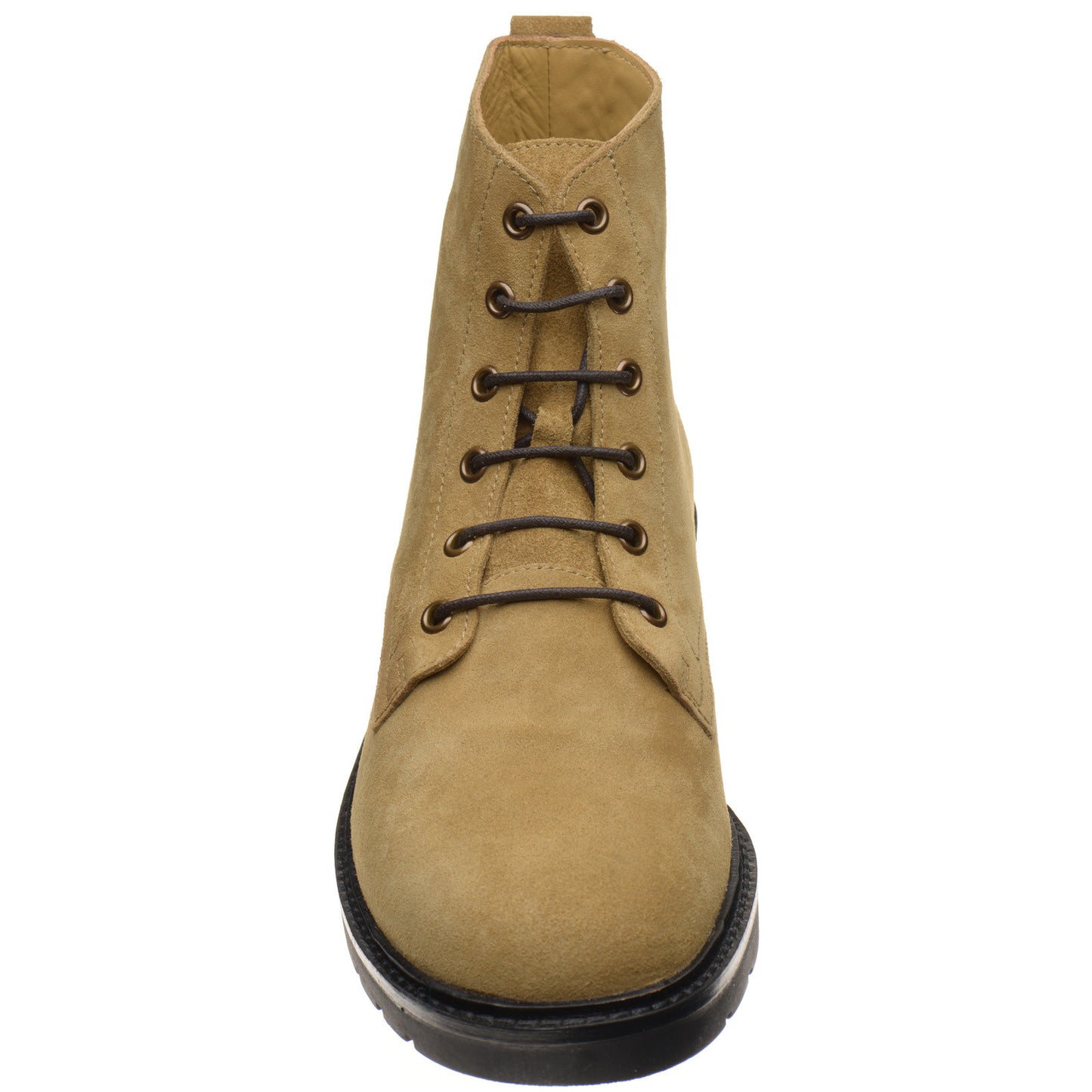 Product image for Solovair Derby Boot mens rubber-soled boots in tan suede