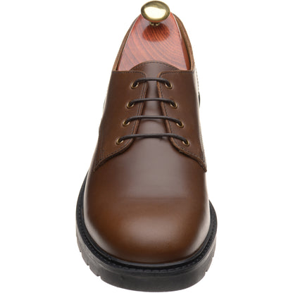 Product image for Solovair Gibson shoe mens rubber-soled Derby shoes in brown gaucho