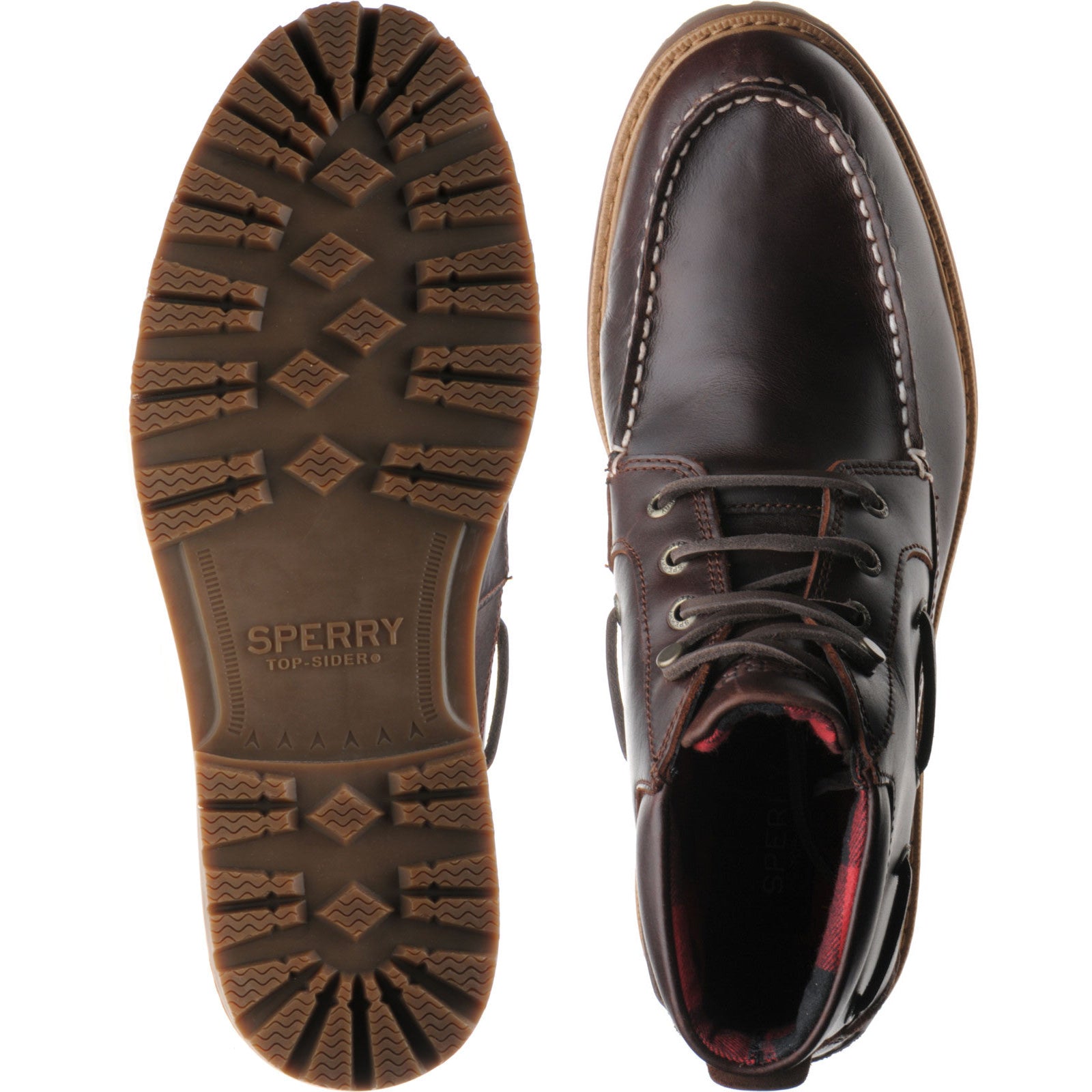 Product image for Sperry AO Lug mens rubber-soled Chukka boots in amaretto
