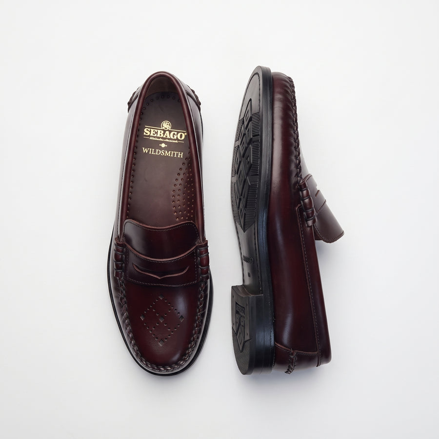 Wildsmith Dan WS mens loafers in burgundy