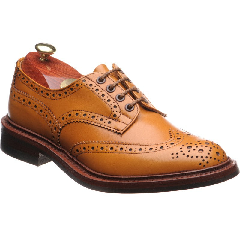 Bourton rubber soled brogues acorn antique calf