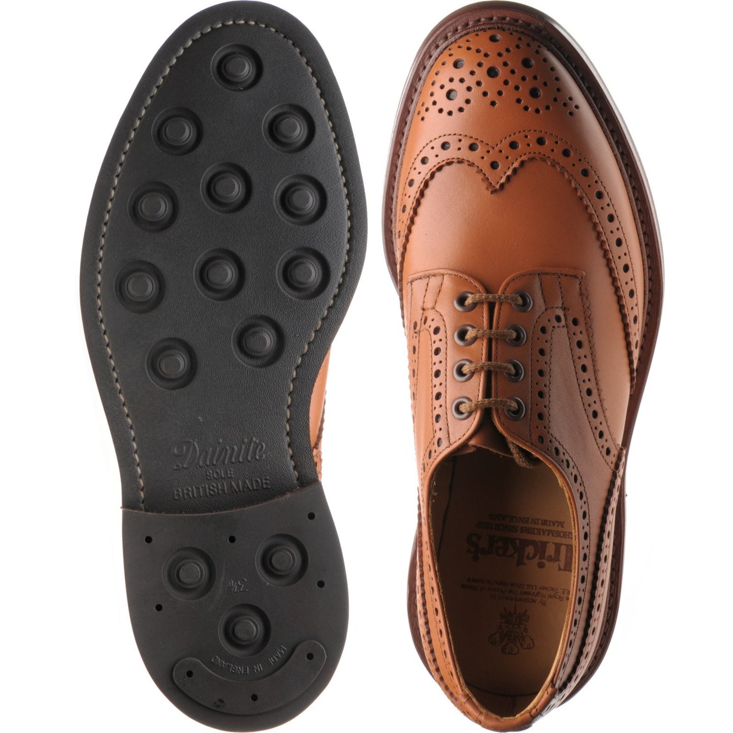 Product image for Trickers Bourton (Rubber) in c shade calf