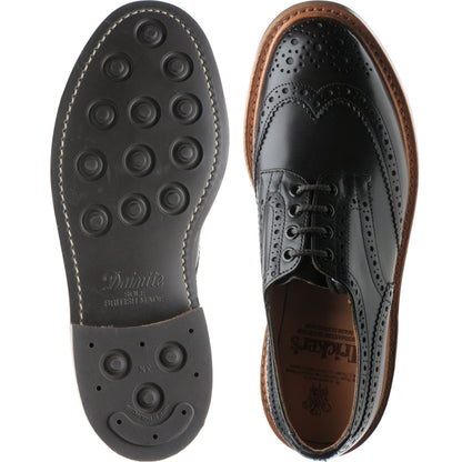 Product image for Trickers Bourton (Rubber) mens rubber-soled brogues in cafe burnished cafe