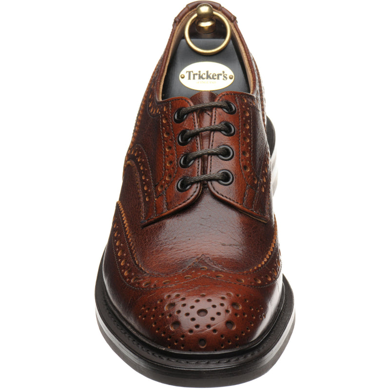 Product image for Trickers Bourton (Rubber) mens rubber-soled brogues in caramel kudu