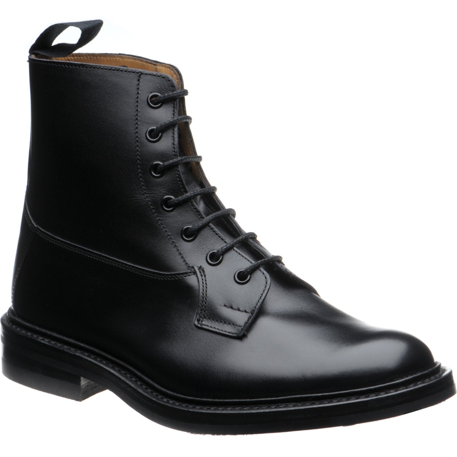Product image for Trickers Burford (Rubber) in black calf