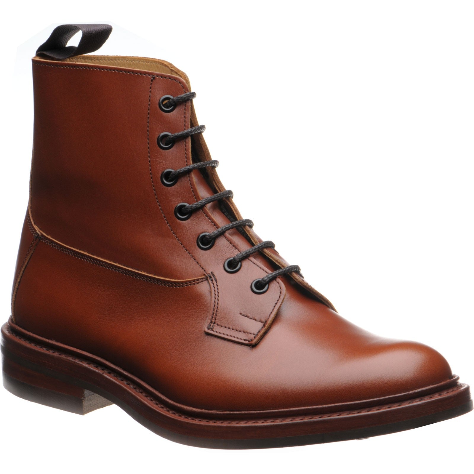 Burford rubber soled boots marron calf