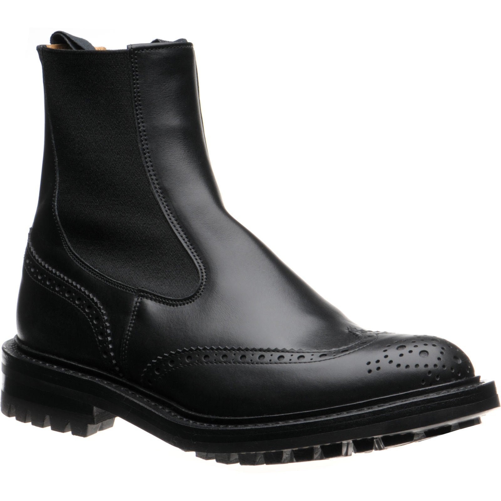 Henry rubber soled brogue boots calf