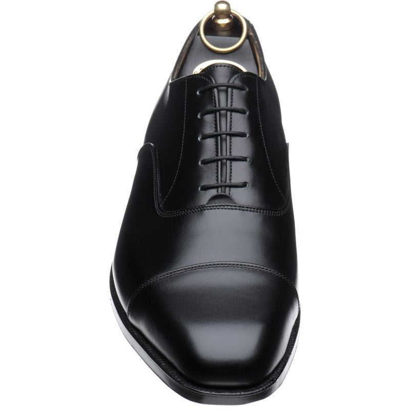 Trickers Regent mens Oxfords in black calf – Herring Shoes