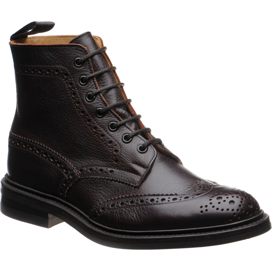 Product image for Trickers Stow (Rubber) mens rubber-soled brogue boots in polo kudu