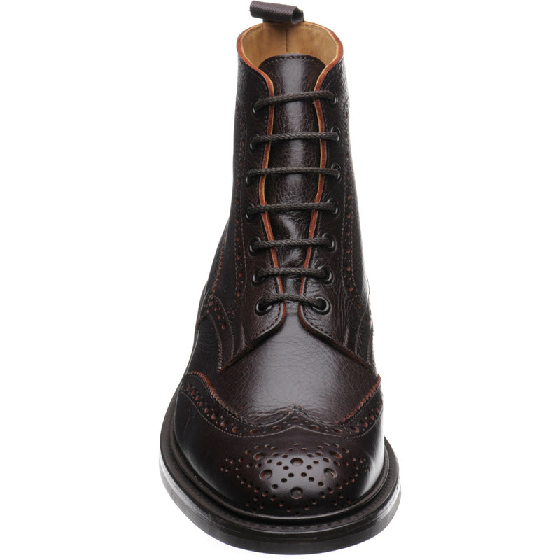 Product image for Trickers Stow (Rubber) mens rubber-soled brogue boots in polo kudu