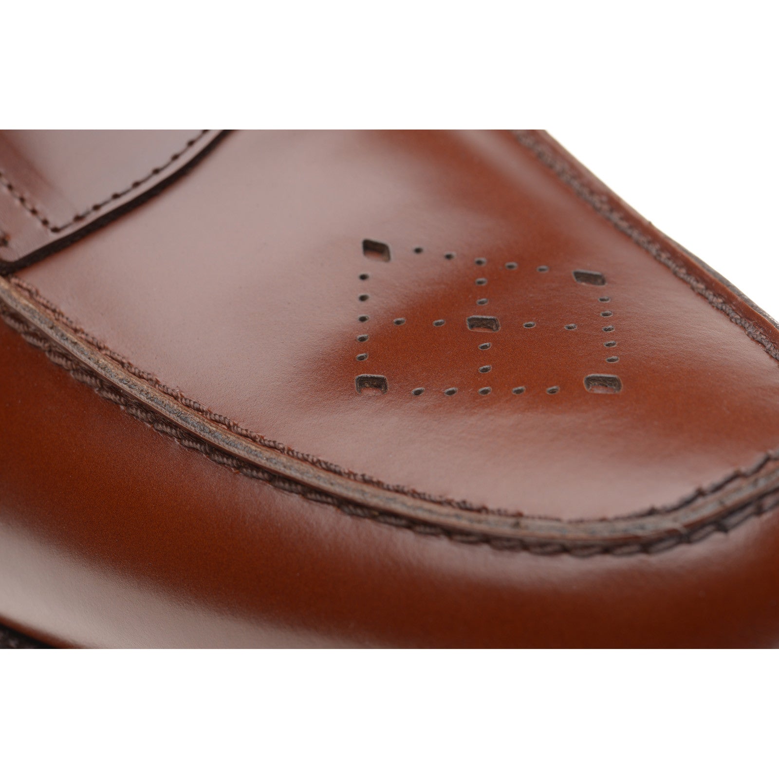 Product image for Wildsmith Model 111 mens rubber-soled loafers in cognac polished