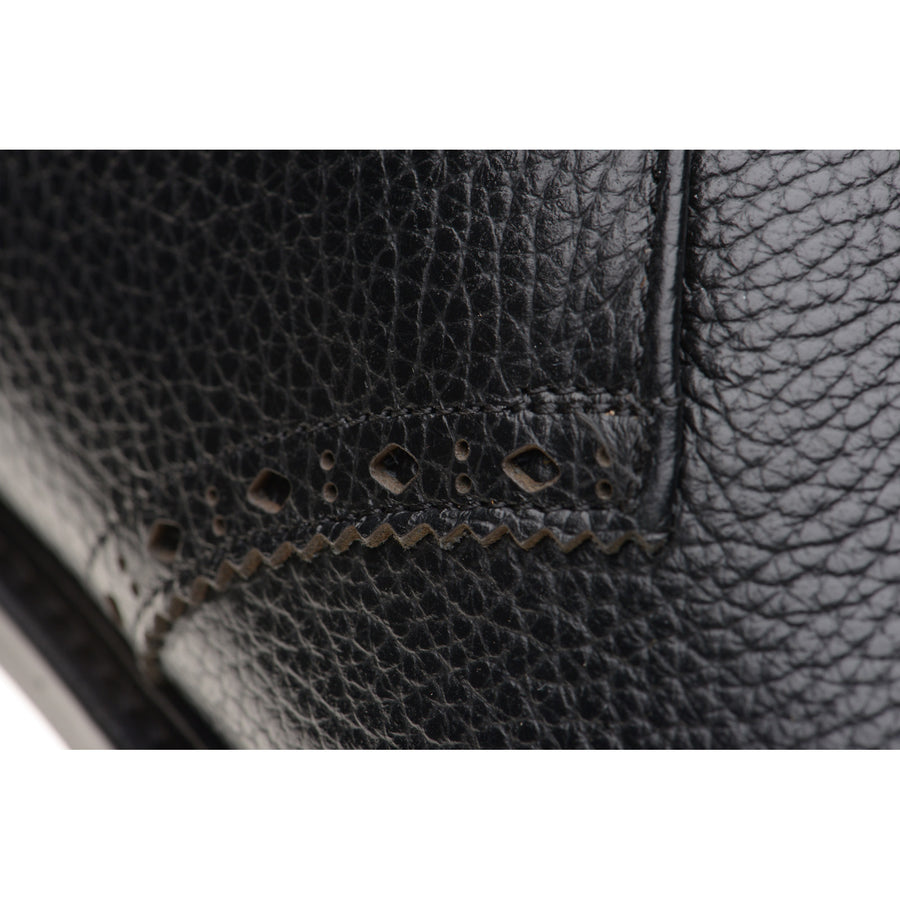 Product image for Wildsmith Model 12 mens rubber-soled Chukka boots in black grain