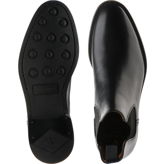Product image for Wildsmith Model 170 mens rubber-soled Chelsea boots in black calf (second)