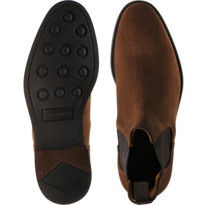 Product image for Wildsmith Model 170 mens rubber-soled Chelsea boots in tobacco suede (second)