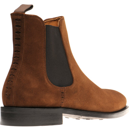 Product image for Wildsmith Model 170 mens rubber-soled Chelsea boots in tobacco suede (second)