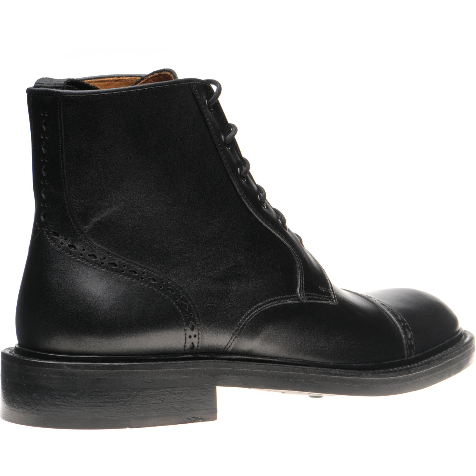 Product image for Wildsmith Model 18 mens rubber-soled boots in black calf (second)