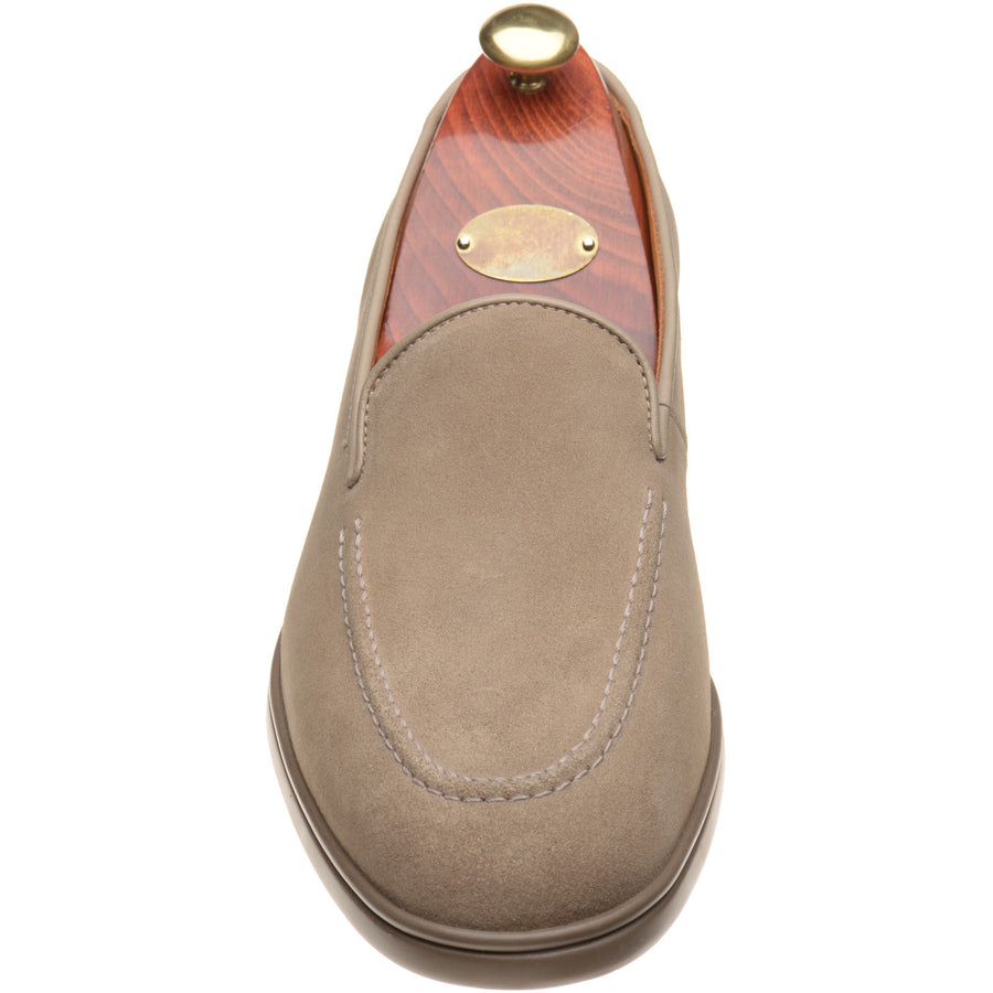 Product image for Wildsmith Model 1 mens rubber-soled loafers in taupe suede (second)