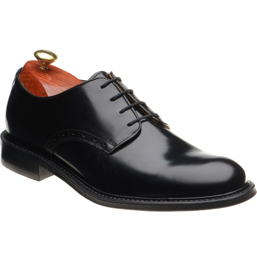 Product image for Wildsmith Model 26 mens rubber-soled Derby shoes in black polished (second)