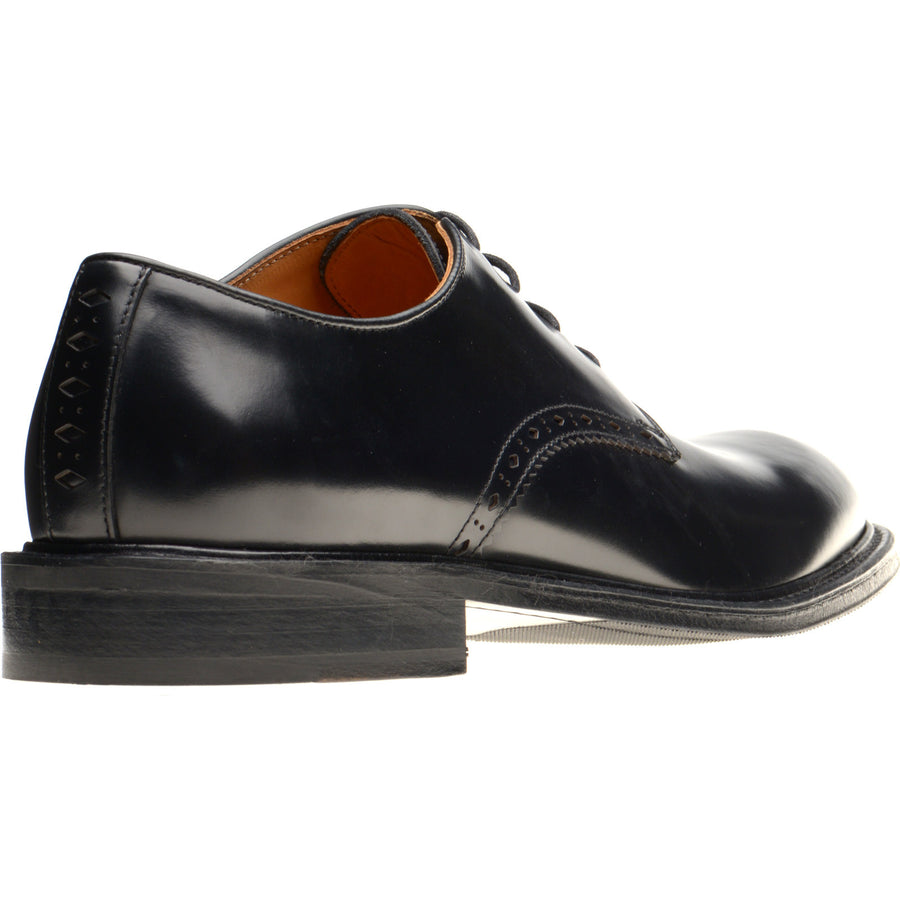 Product image for Wildsmith Model 26 mens rubber-soled Derby shoes in black polished (second)