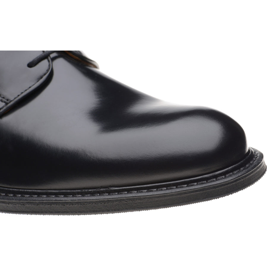 Product image for Wildsmith Model 26 mens rubber-soled Derby shoes in black polished (second)