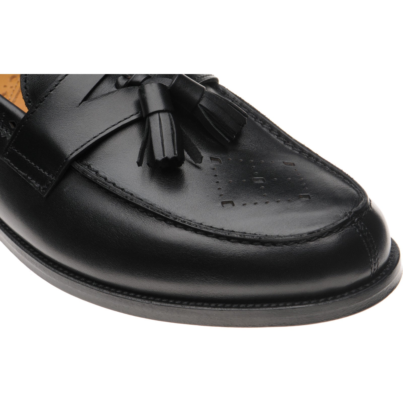 Product image for Wildsmith Model 27 mens tasselled loafers in black calf (second)