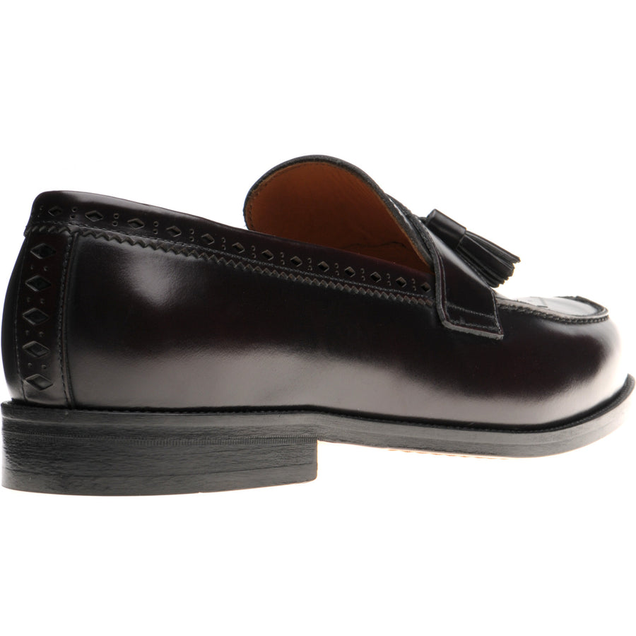 Product image for Wildsmith Model 27 mens tasselled loafers in burgundy polished