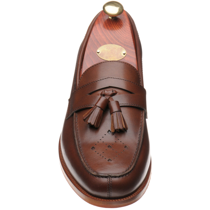 Product image for Wildsmith Model 27 mens tasselled loafers in cognac calf (second)
