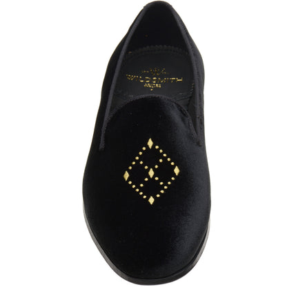 Product image for Wildsmith Model 2 mens house shoes in black velvet (second)