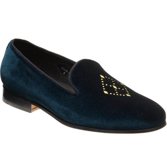 Product image for Wildsmith Model 2 mens house shoes in emerald velvet