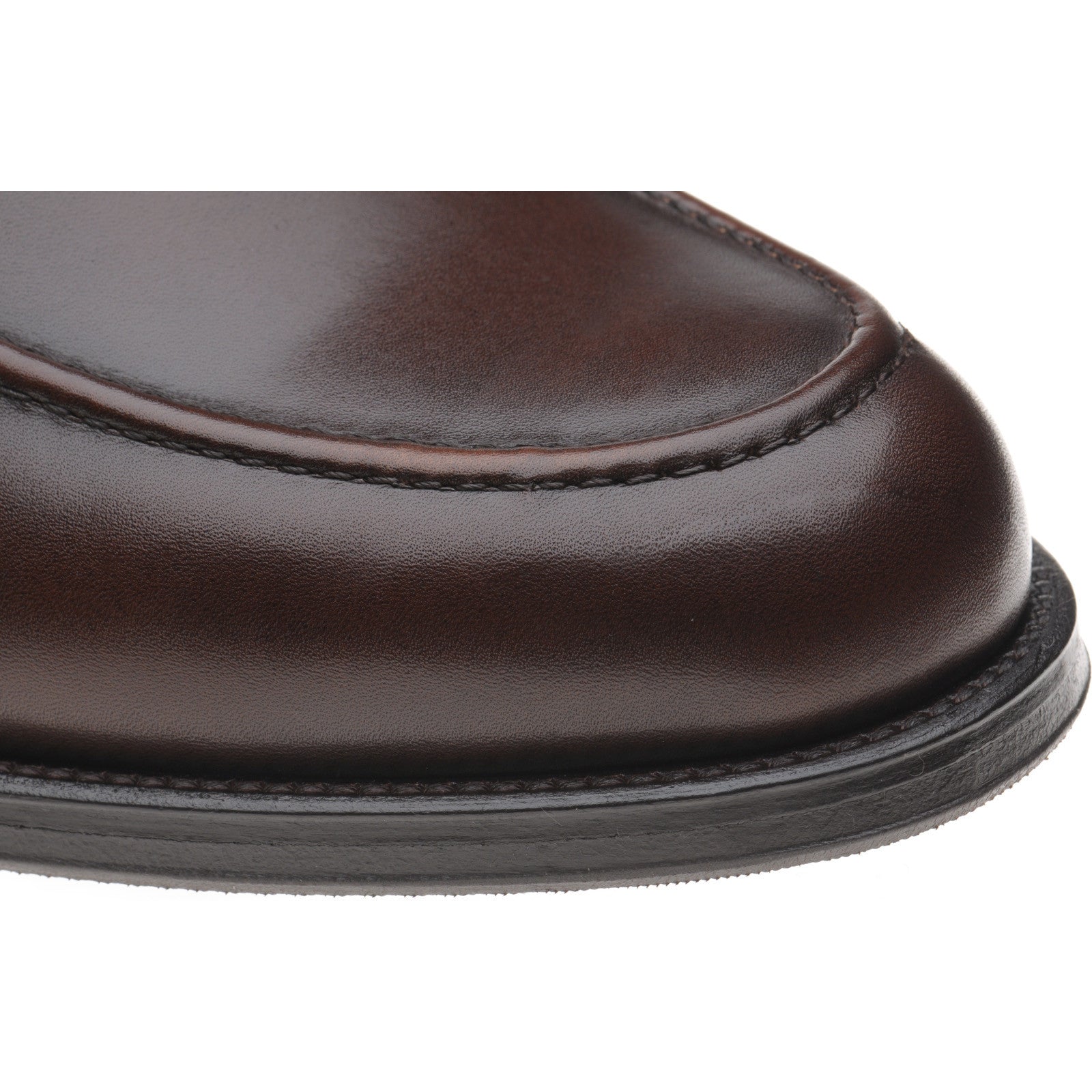 Product image for Wildsmith Model 31 mens rubber-soled loafers in dark brown calf (second)
