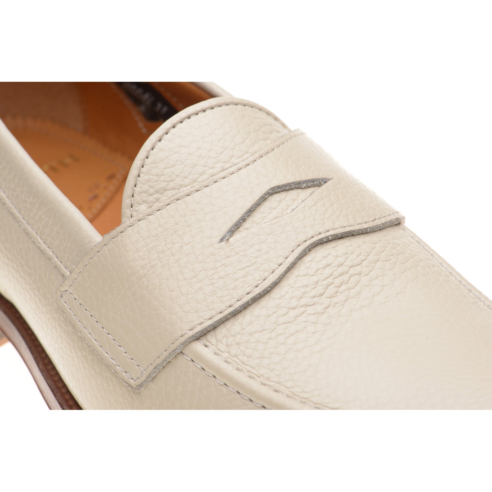 Product image for Wildsmith Model 31 mens loafers in off white grain