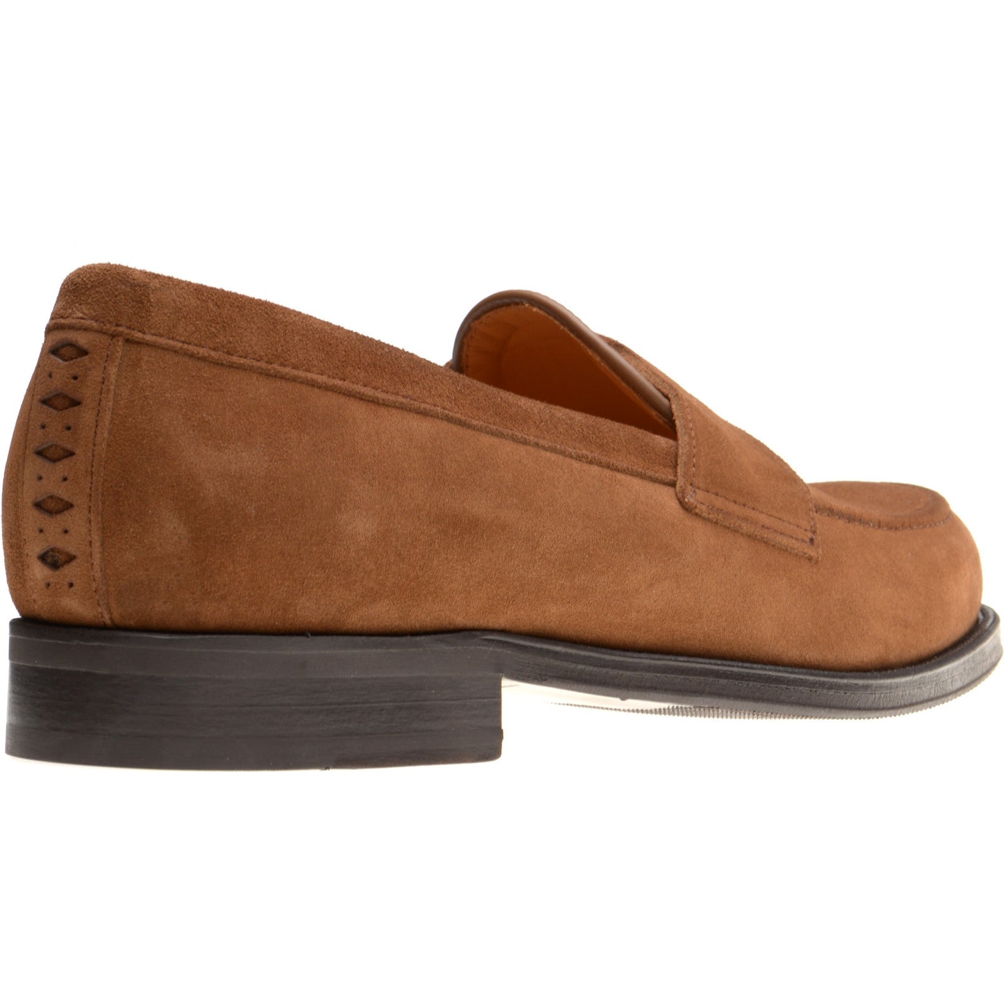 Product image for Wildsmith Model 31 mens rubber-soled loafers in tobacco suede (second)