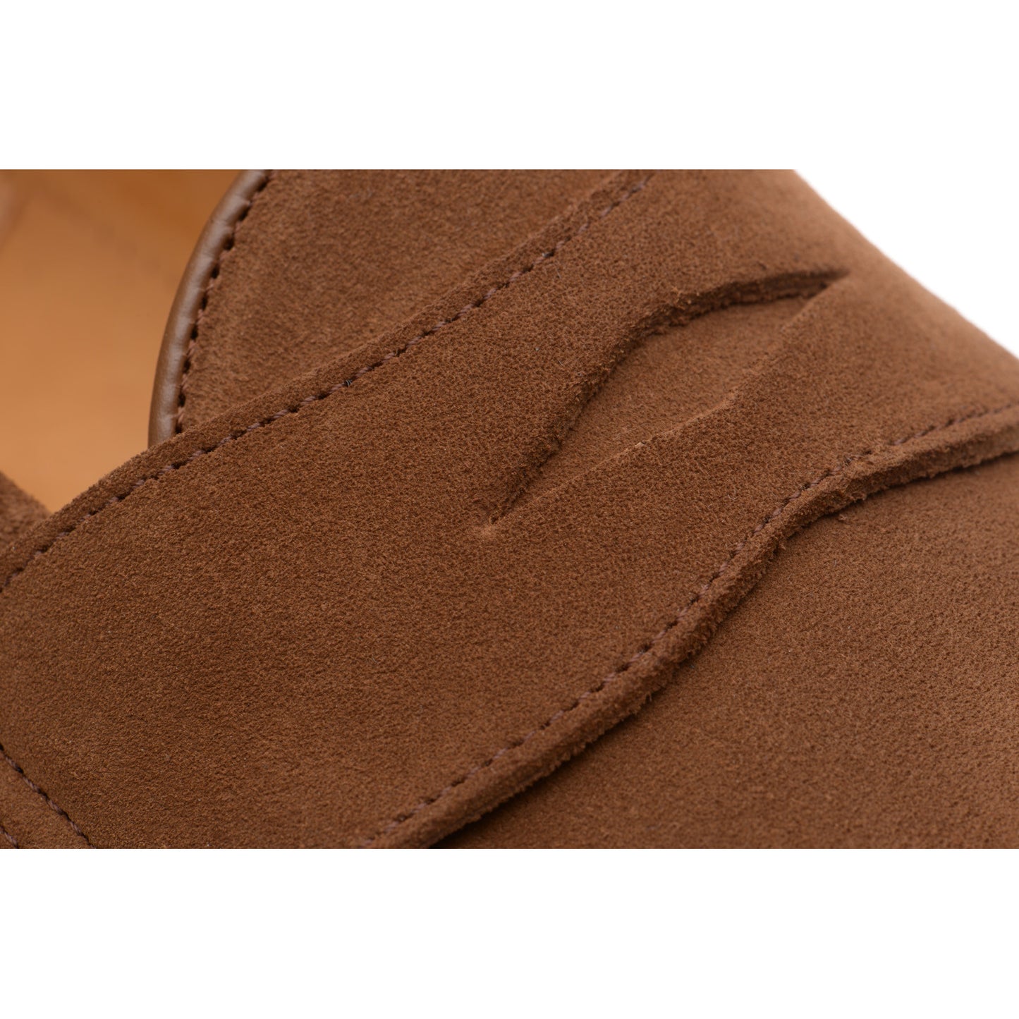 Product image for Wildsmith Model 31 mens rubber-soled loafers in tobacco suede (second)