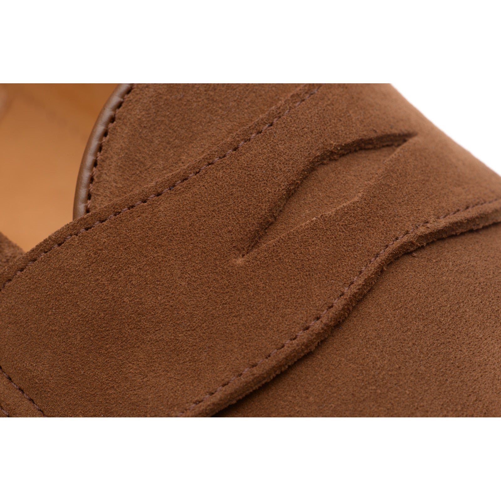 Product image for Wildsmith Model 31 mens rubber-soled loafers in tobacco suede (second)