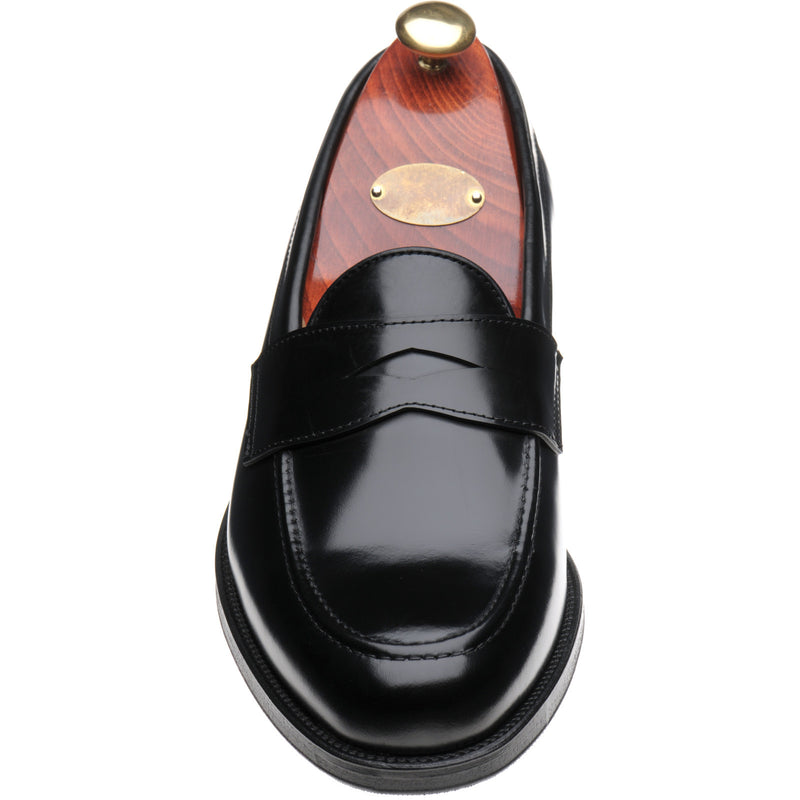 Product image for Wildsmith Model 31 Rubber mens rubber-soled loafers in black polished (second)