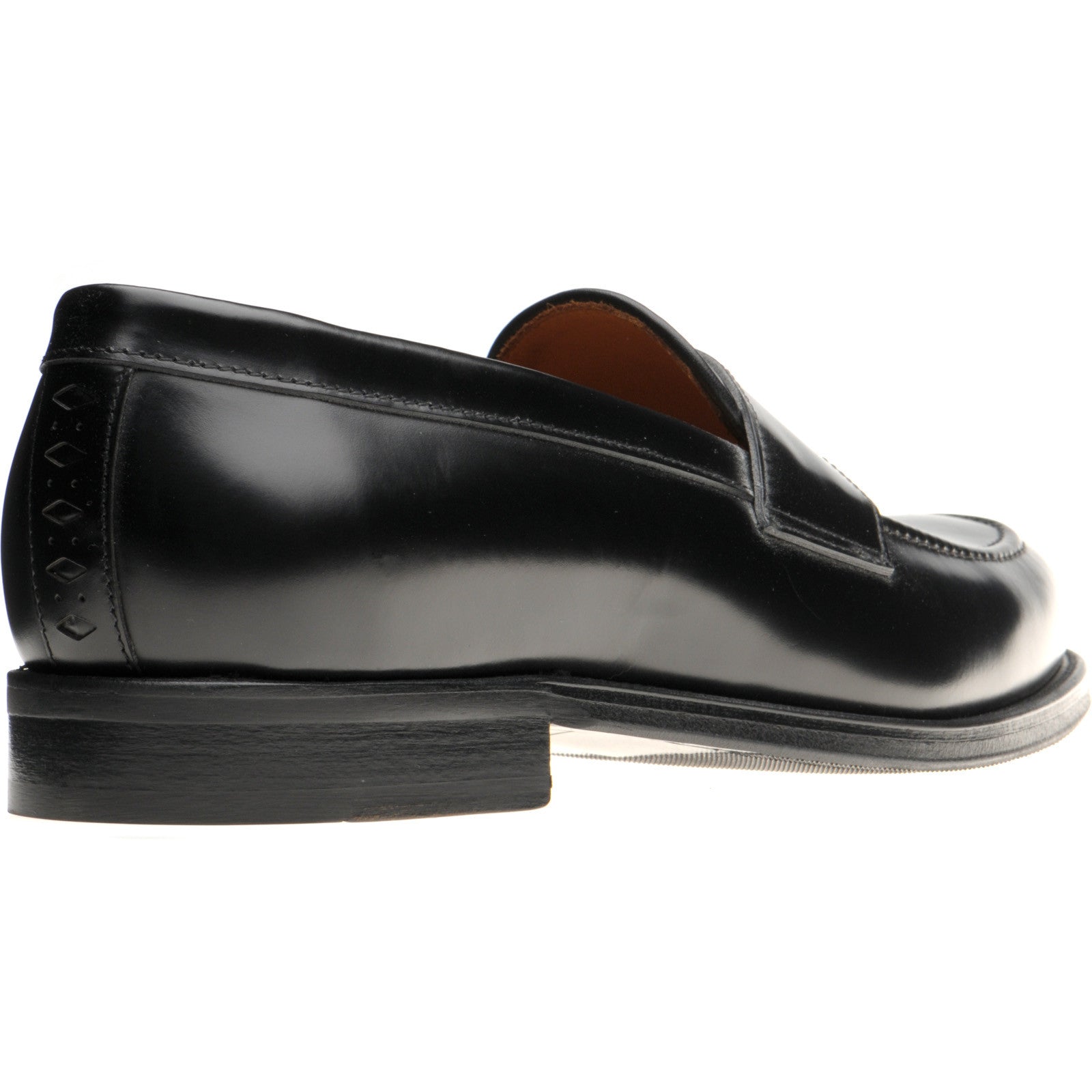 Product image for Wildsmith Model 31 Rubber mens rubber-soled loafers in black polished (second)