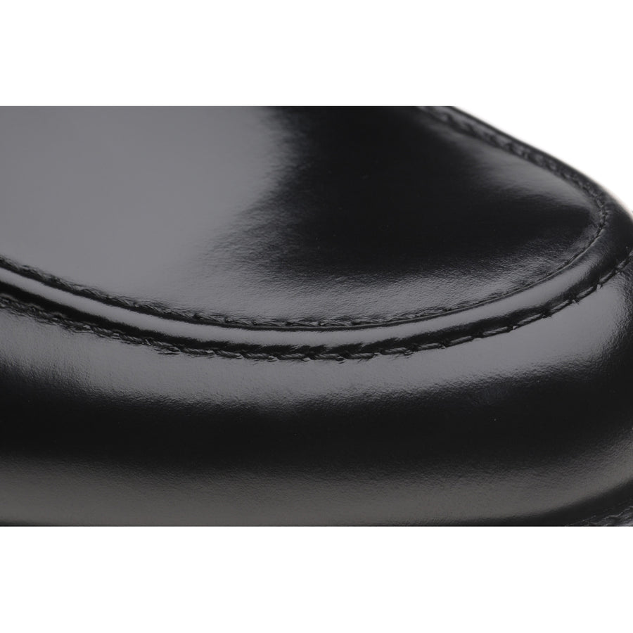Product image for Wildsmith Model 31 Rubber mens rubber-soled loafers in black polished (second)