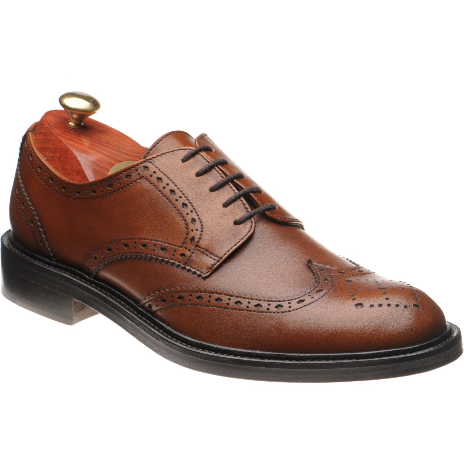 Trickers Bourton (Rubber) mens rubber-soled brogues in acorn