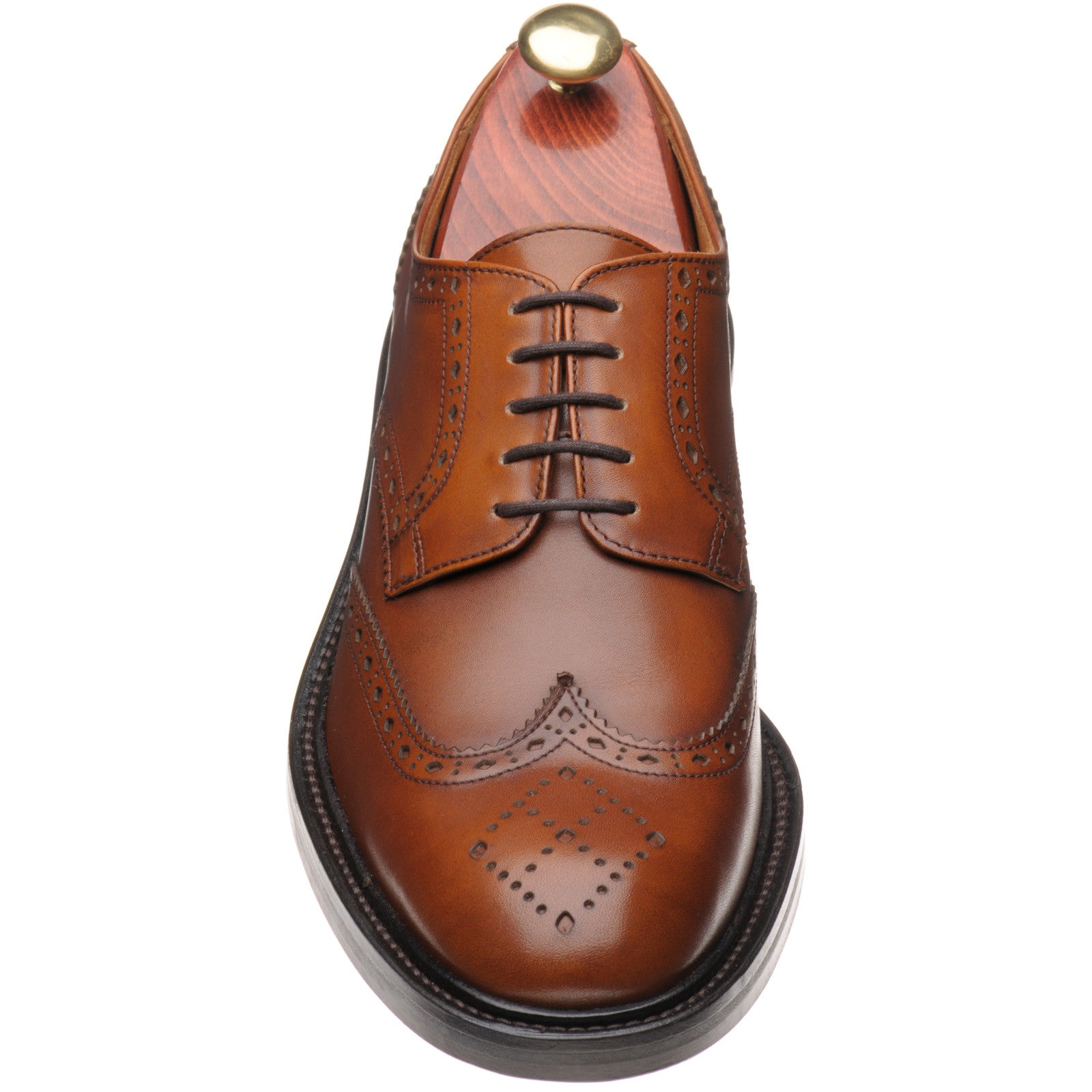 Trickers Bourton (Rubber) mens rubber-soled brogues in acorn