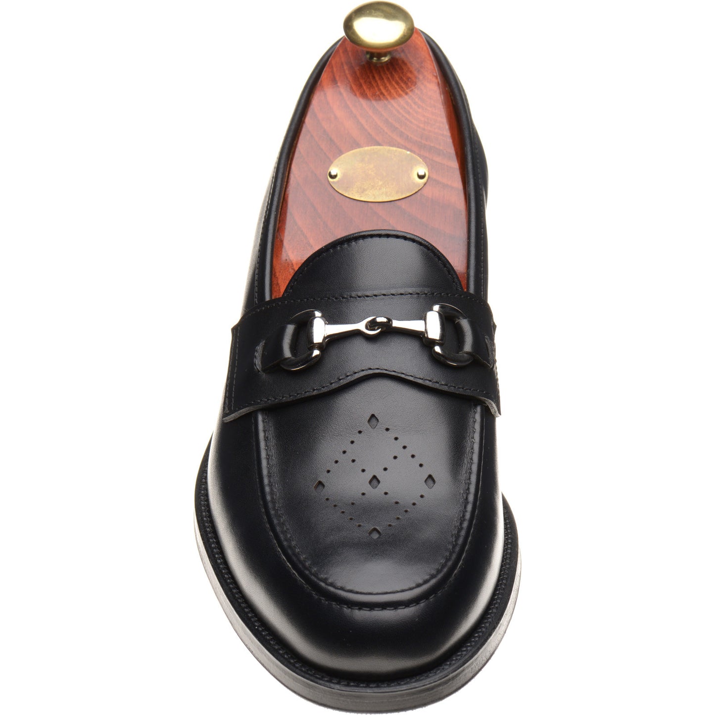 Product image for Wildsmith Model 51 mens hybrid-soled loafers in black calf