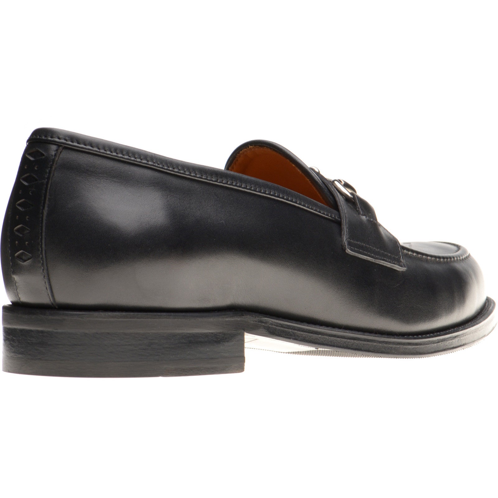 Product image for Wildsmith Model 51 mens hybrid-soled loafers in black calf