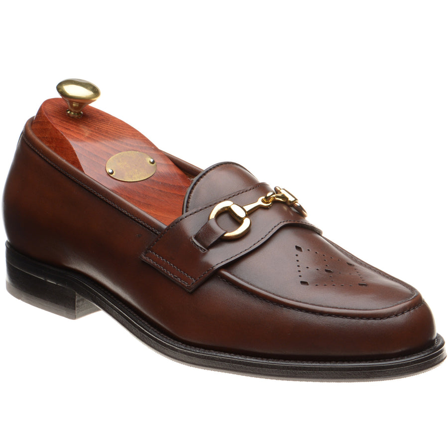 Product image for Wildsmith Model 51 mens rubber-soled loafers in cognac calf (second)