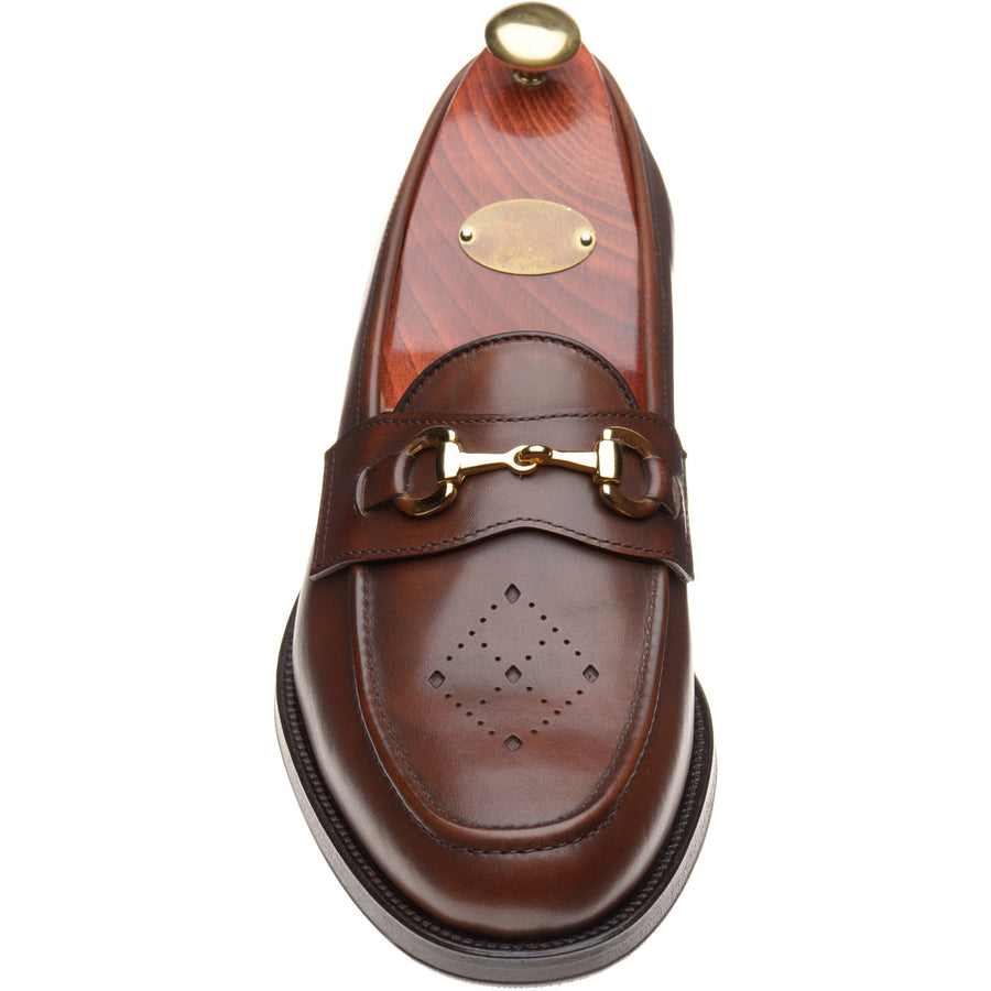 Product image for Wildsmith Model 51 mens rubber-soled loafers in cognac calf (second)